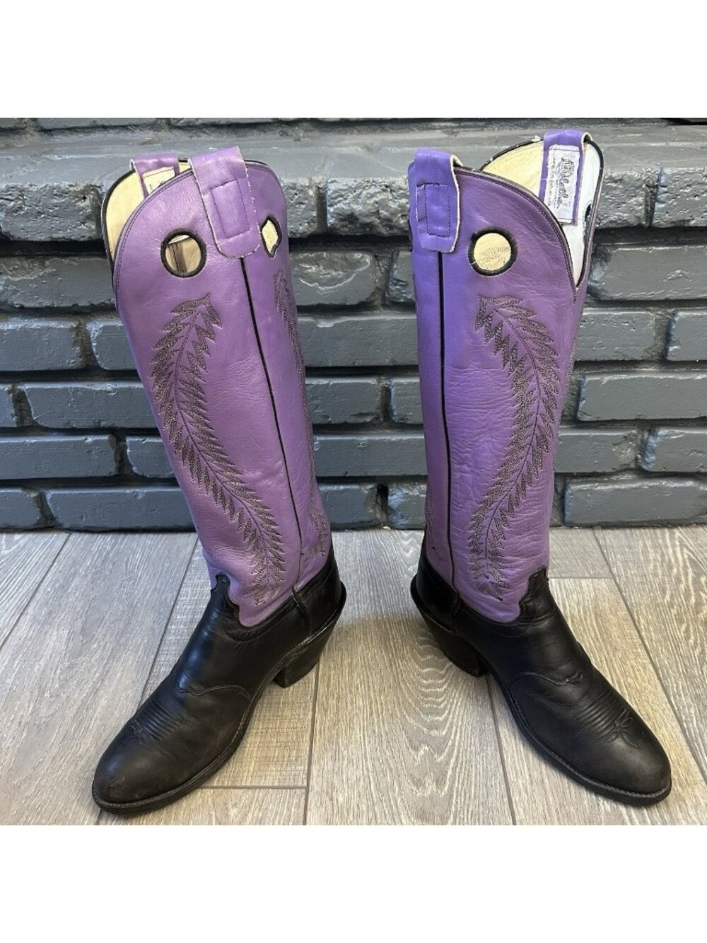 Olathe 6639 Buckaroo Purple Western Cowboy Boots Mens 11 D